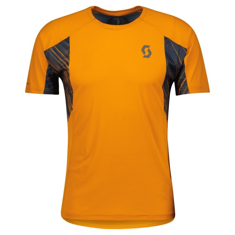 Camiseta Ms Trail Run Ss Orange/Midnight Blue Scott