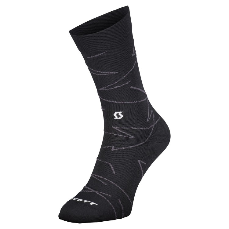 Calcetín Trail Tuned Crew Black/Dark Grey