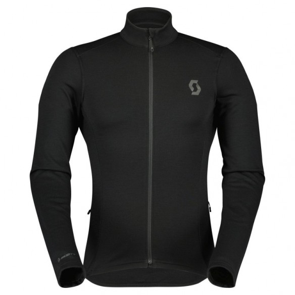 Maillot Ms Gravel Warm Merino Ls Black