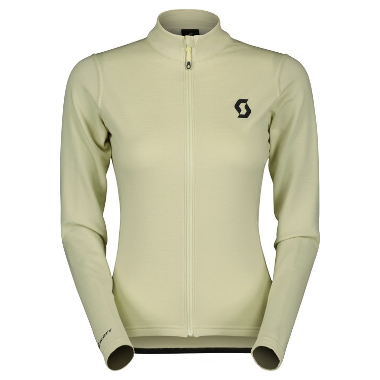 Maillot Ws Gravel Warm Merino Ls Pale Yellow