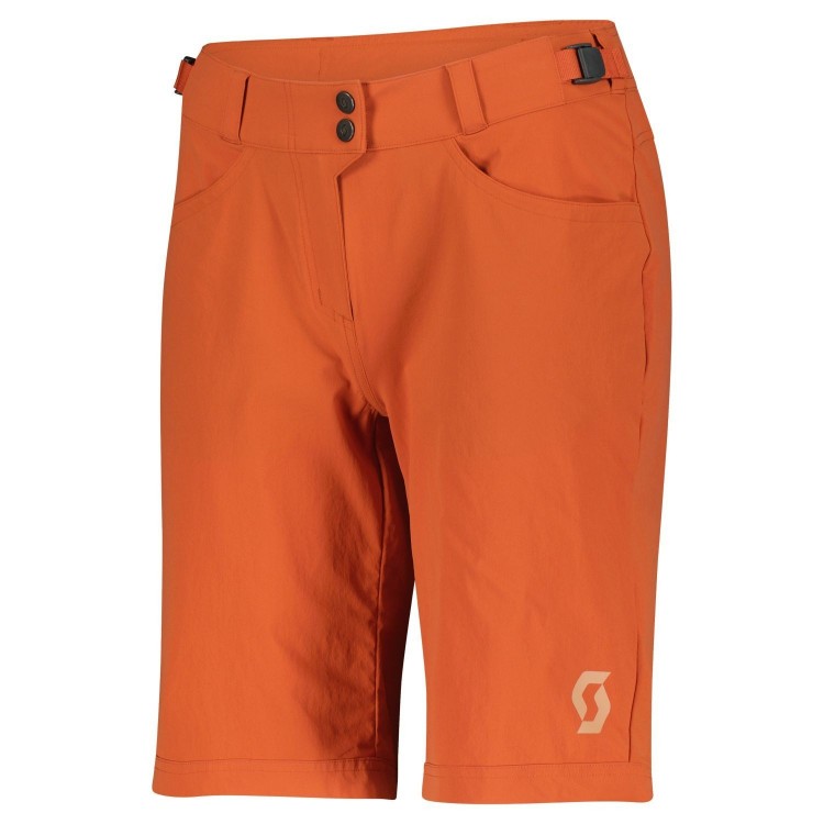 Culotte Ws Trail Flow W/Pad Braze Orange