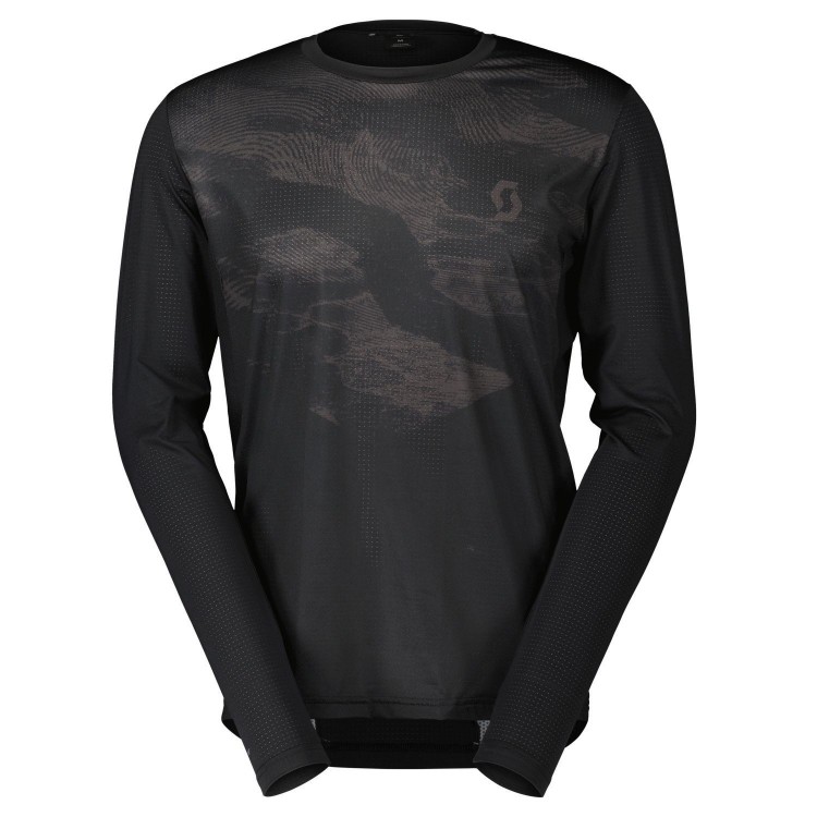 Maillot Ms Trail Flow Ls Black/Dark Grey