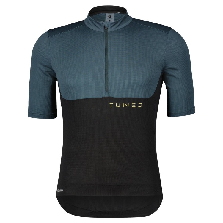 Maillot Ms Gravel Tuned Ss Black/Aruba Green