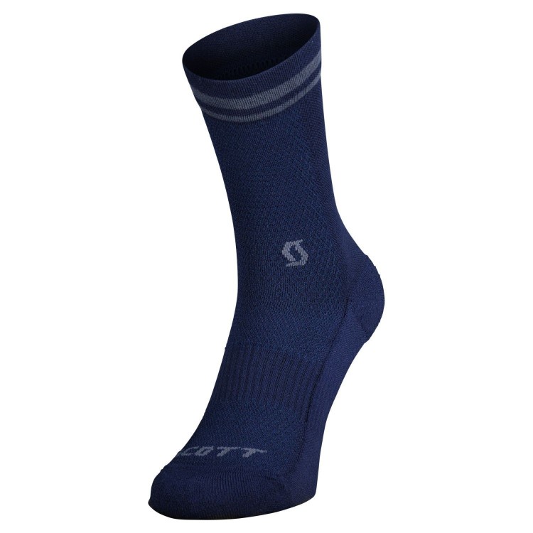 Calcetín Merino Crew Dark Blue/Metal Blue