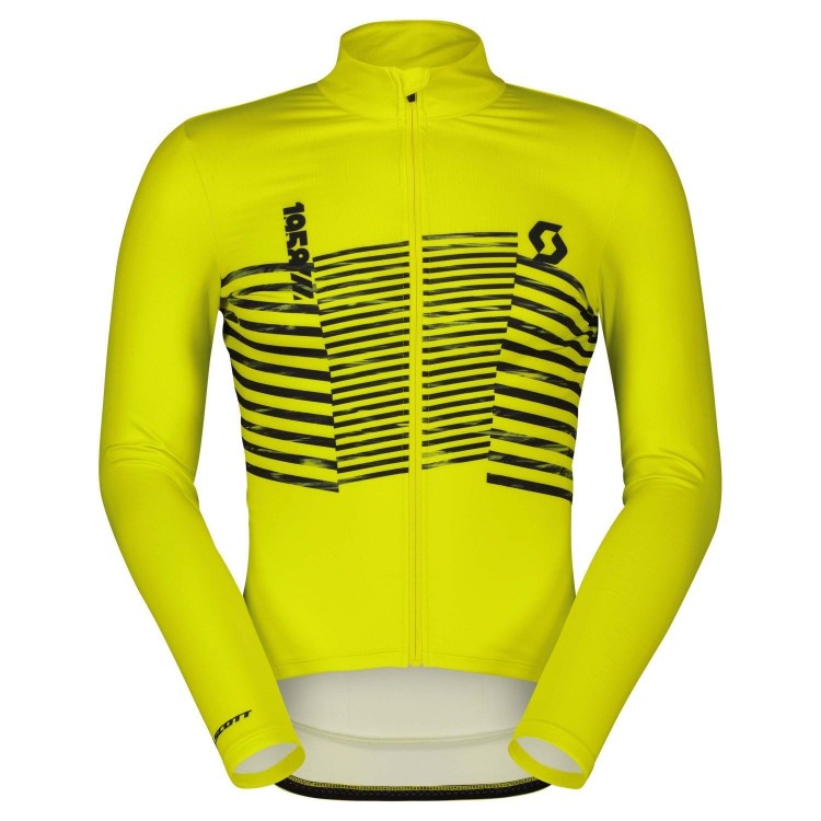 Maillot Ms RC Team Warm Graphics Ls Sulphur Yellow