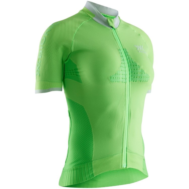 Maillot M/C Invent Bike Race Zip Mujer Amazonas Green/Magnolia Purple X-Bionic