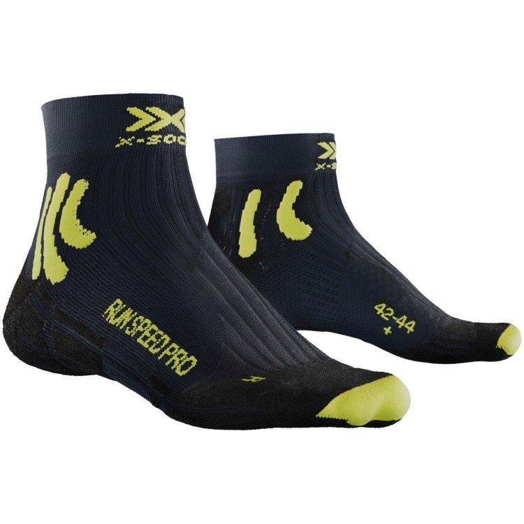 Calcetín Run Speed Pro 4.0 Hombre Charcoal/Phyton Yellow/Black X-Bionic