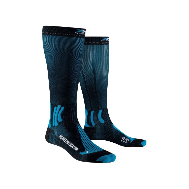 Calcetín Run Energizer 4.0 Hombre Opal Black/Twyce Blue X-Bionic