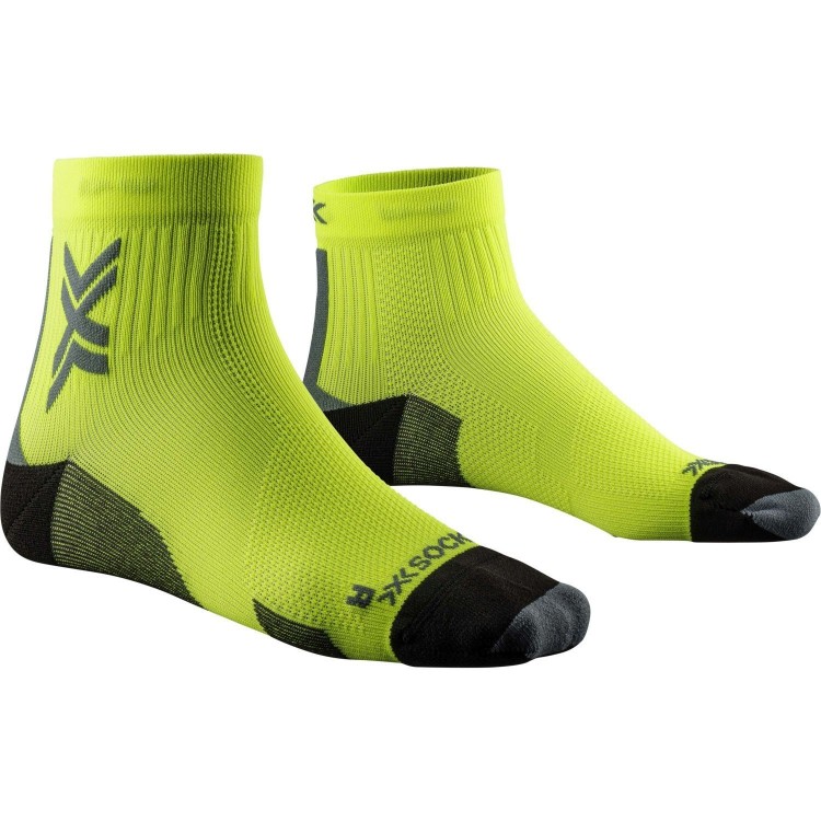 Calcetín Run Discover Ankle Fluo Yellow/Opal Black X-Bionic