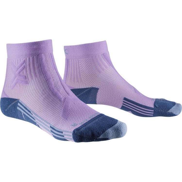 Calcetín Trail Run Discover Mujer Ankle Orchid/Sunset Blue X-Bionic