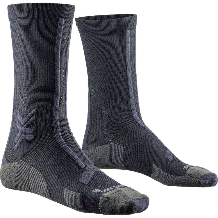 Calcetín Trail Run Discover Crew Black/Charcoal X-Bionic