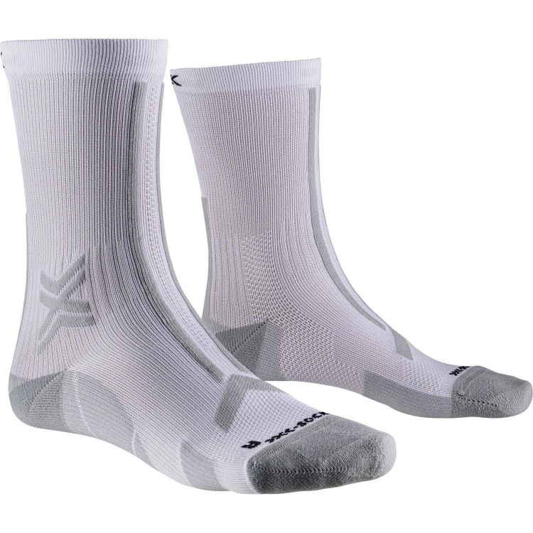 Calcetín Trail Run Discover Crew Arctic White/Pearl Grey X-Bionic