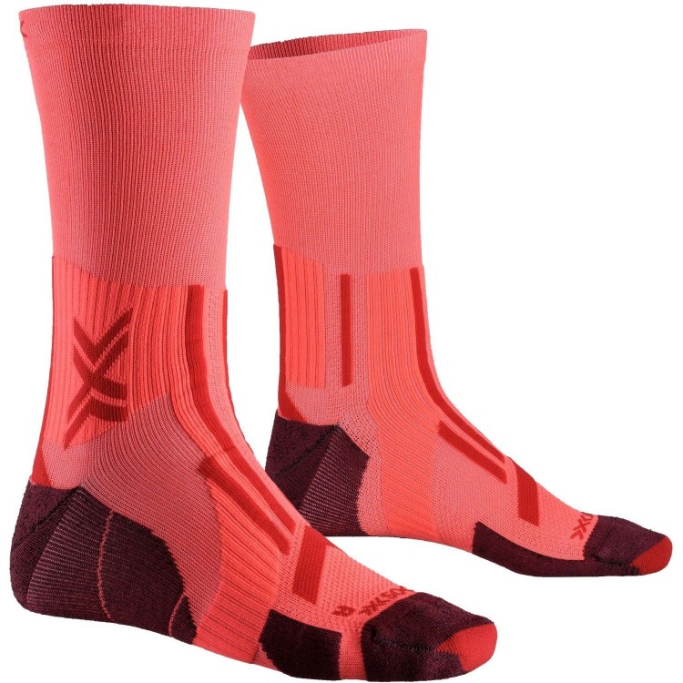 Calcetín Trailrun Perform Crew Fluo Red/Namib Red X-Bionic