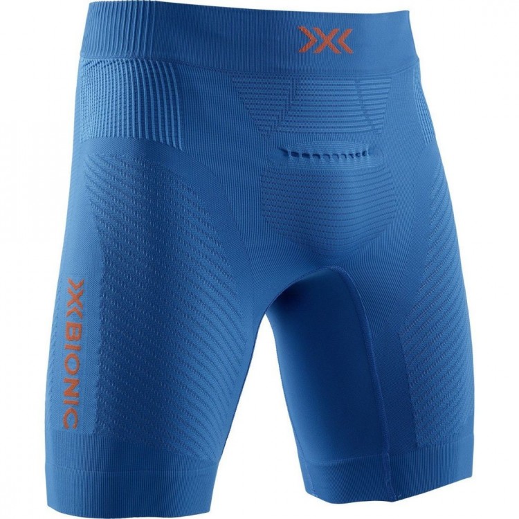 Malla Corta Invent Run Speed Hombre Teal Blue/Kurkuma Orange X-Bionic