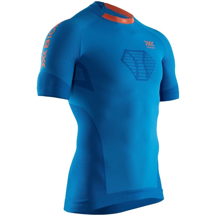 Camiseta M/C Invent Run Speed Hombre Teal Blue/Kurkuma Orange X-Bionic