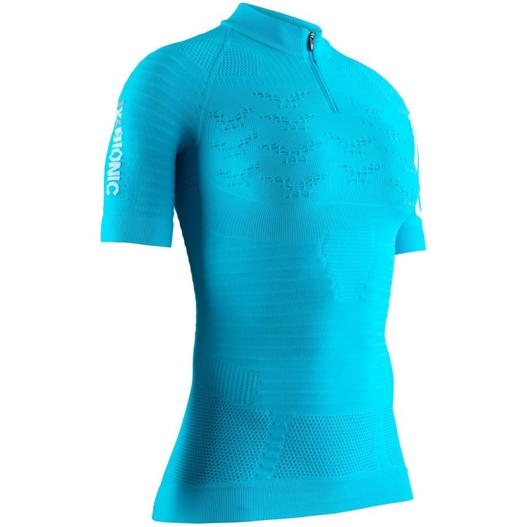 Camiseta M/C Effektor 4.0 Trail Run HaLF Zip Mujer Effektor Turquoise/Arctic Whit X-Bionic