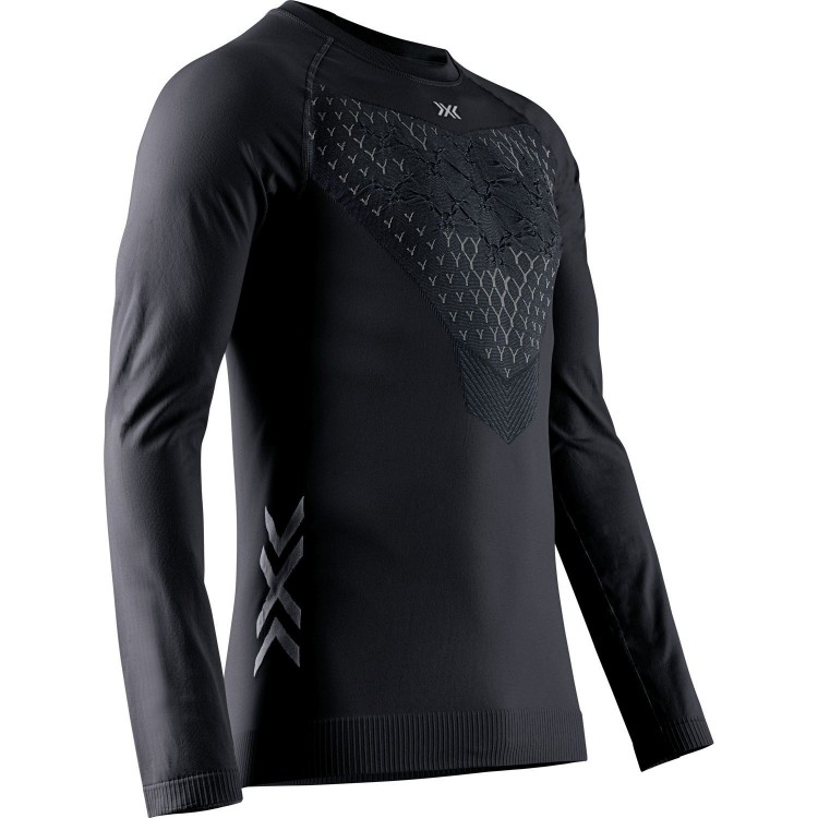 Camiseta M/L Twyce Run Hombre Black/Charcoal X-Bionic