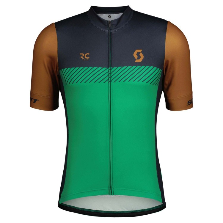 Maillot MS RC Team SS Bread Brown/Amazon Green Scott